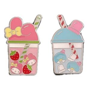 HELLO KOTTY & FRIENDS Boba Blind Box Enamel Pin, Tuxedo Sam & My Melody